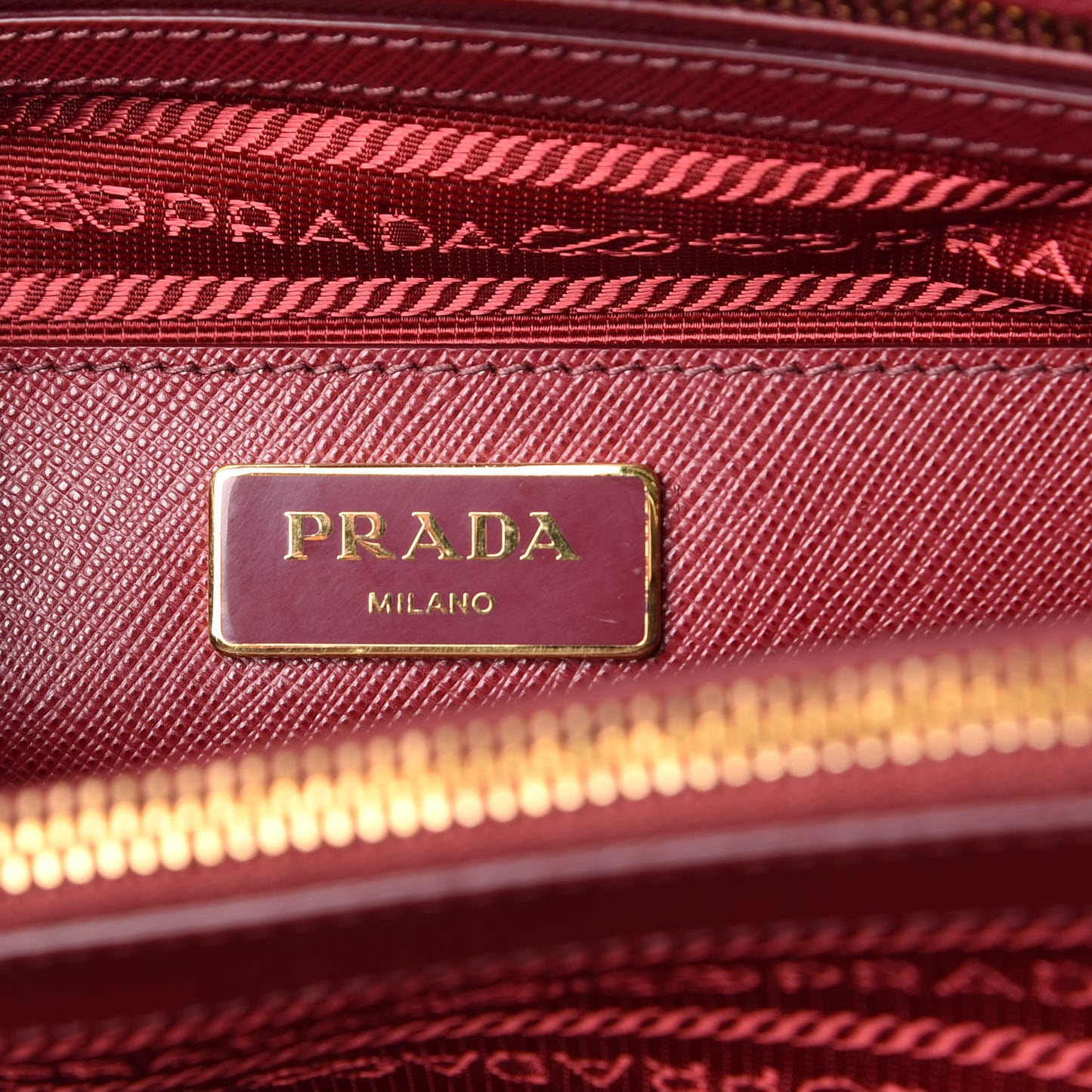 Saffiano Lux Open Promenade Tote Cherry