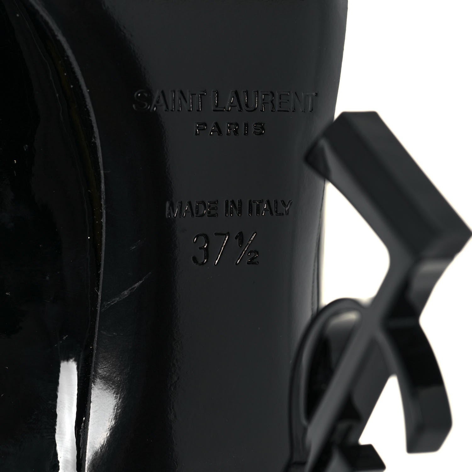 Saint Laurent Patent Opyum 110 Pumps 37.5 Black 6 of 8