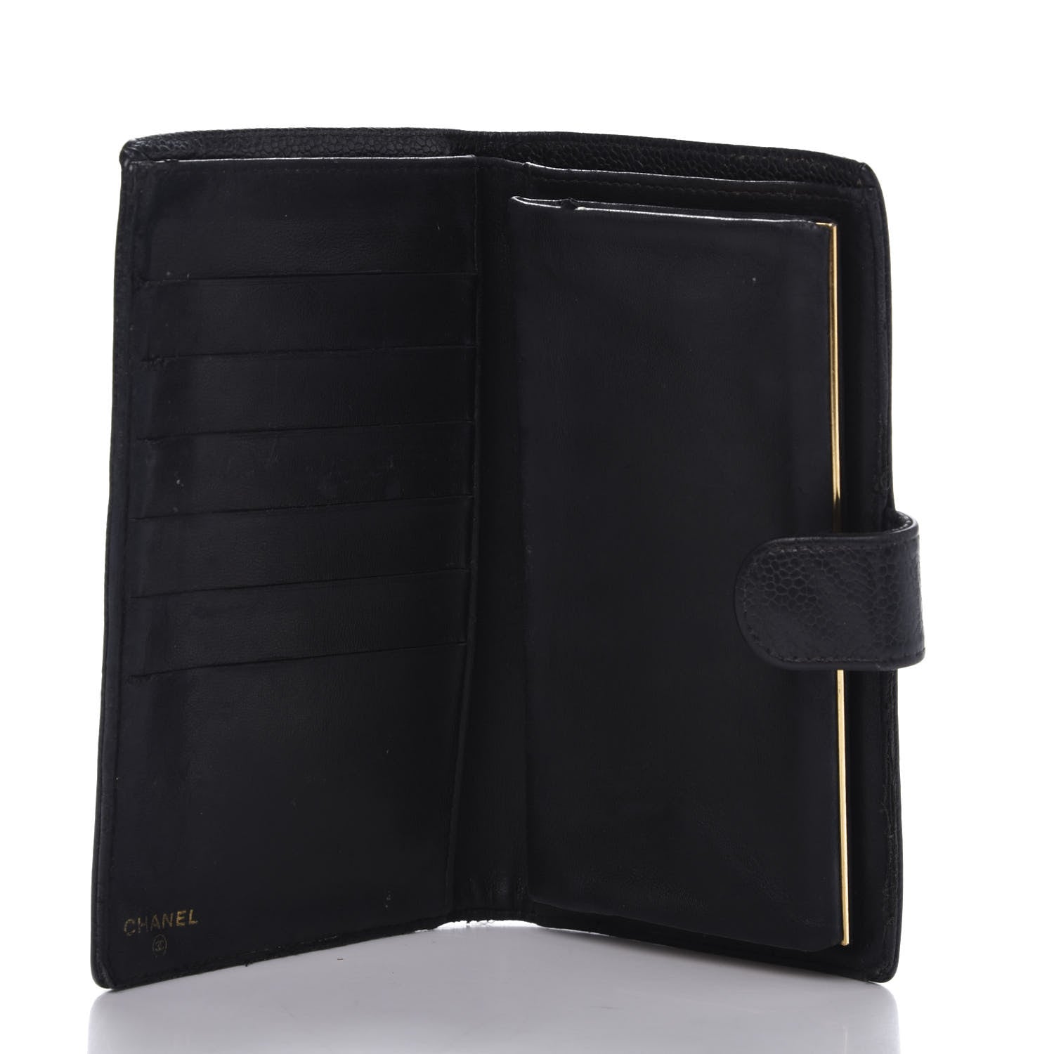 Chanel Caviar Timeless CC French Wallet Black 5 of 13