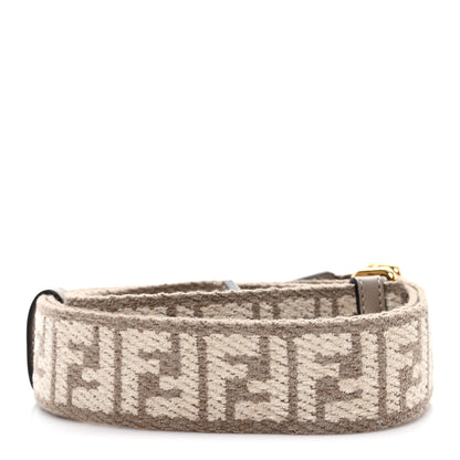 Fendi Chenille Vitello King FF Adjustable Strap You Tortora Nuvola 2 of 4