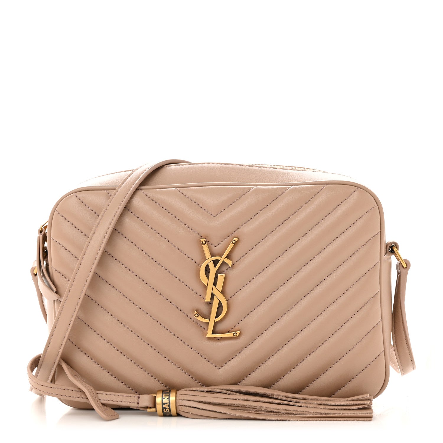 Saint Laurent Calfskin Matelasse Monogram Lou Camera Bag Rosy Sand 1 of 12