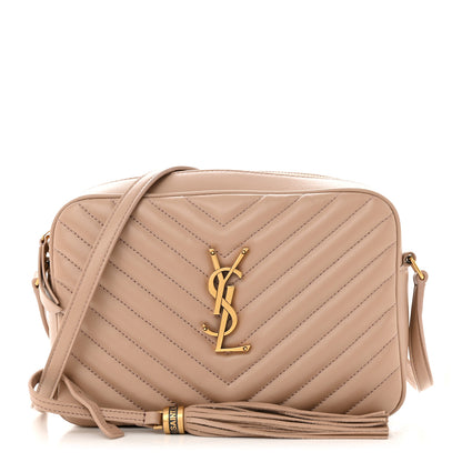 Saint Laurent Calfskin Matelasse Monogram Lou Camera Bag Rosy Sand 1 of 12