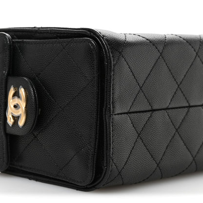 Chanel Caviar Quilted Mini Chanel 25 Handbag Black 9 of 11