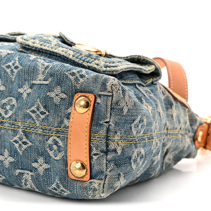Louis Vuitton Monogram Denim Baggy PM Blue 9 of 11