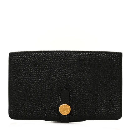 Hermes Togo Dogon Wallet Black 1 of 8