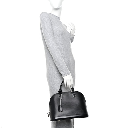 Louis Vuitton Epi Alma PM Black 2 of 10