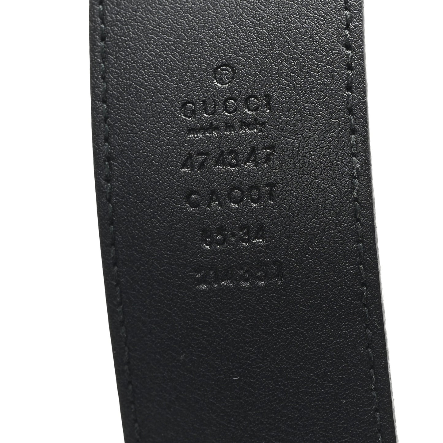 Dollar Calfskin Interlocking G Belt 85 34 Black