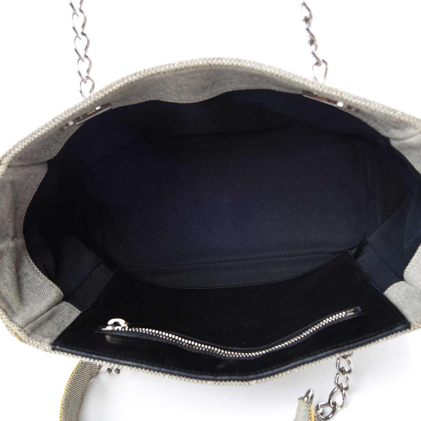 Canvas Camellia N°5 Tote Beige Black