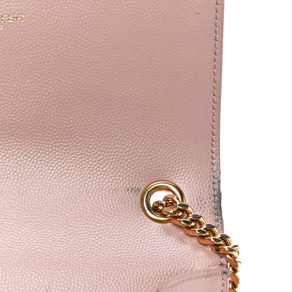 Saint Laurent Grain De Poudre Small Monogram Kate Satchel Pale Blush 15 of 16