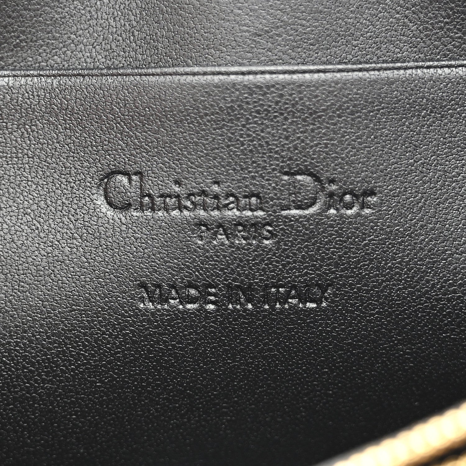 Christian Dior Calfskin Millefiori Printed Lady Dior Zip Wallet Black 6 of 7