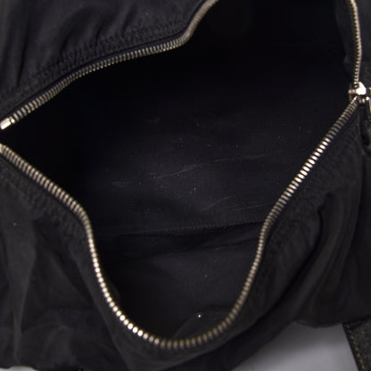Prada Tessuto Nylon Saffiano Duffel Bag Black 4 of 4