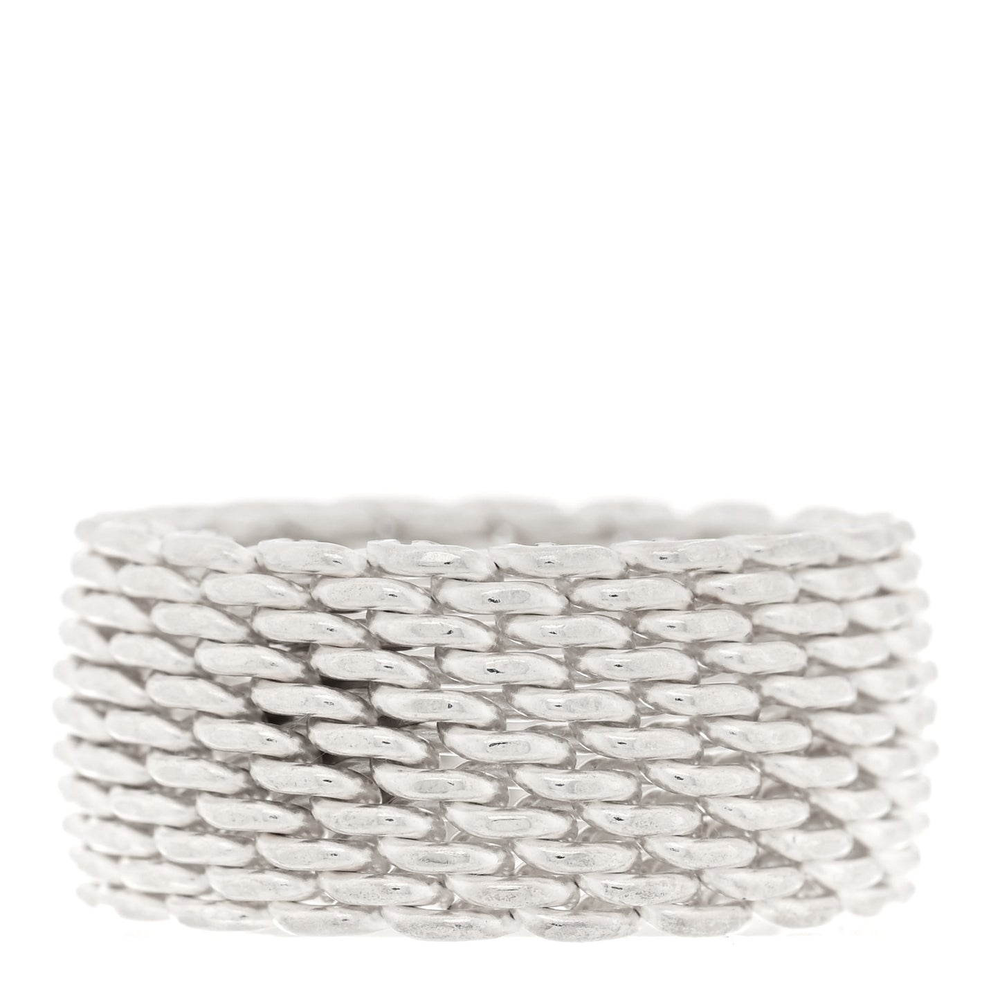 Sterling Silver Somerset Mesh Ring 53 6.5