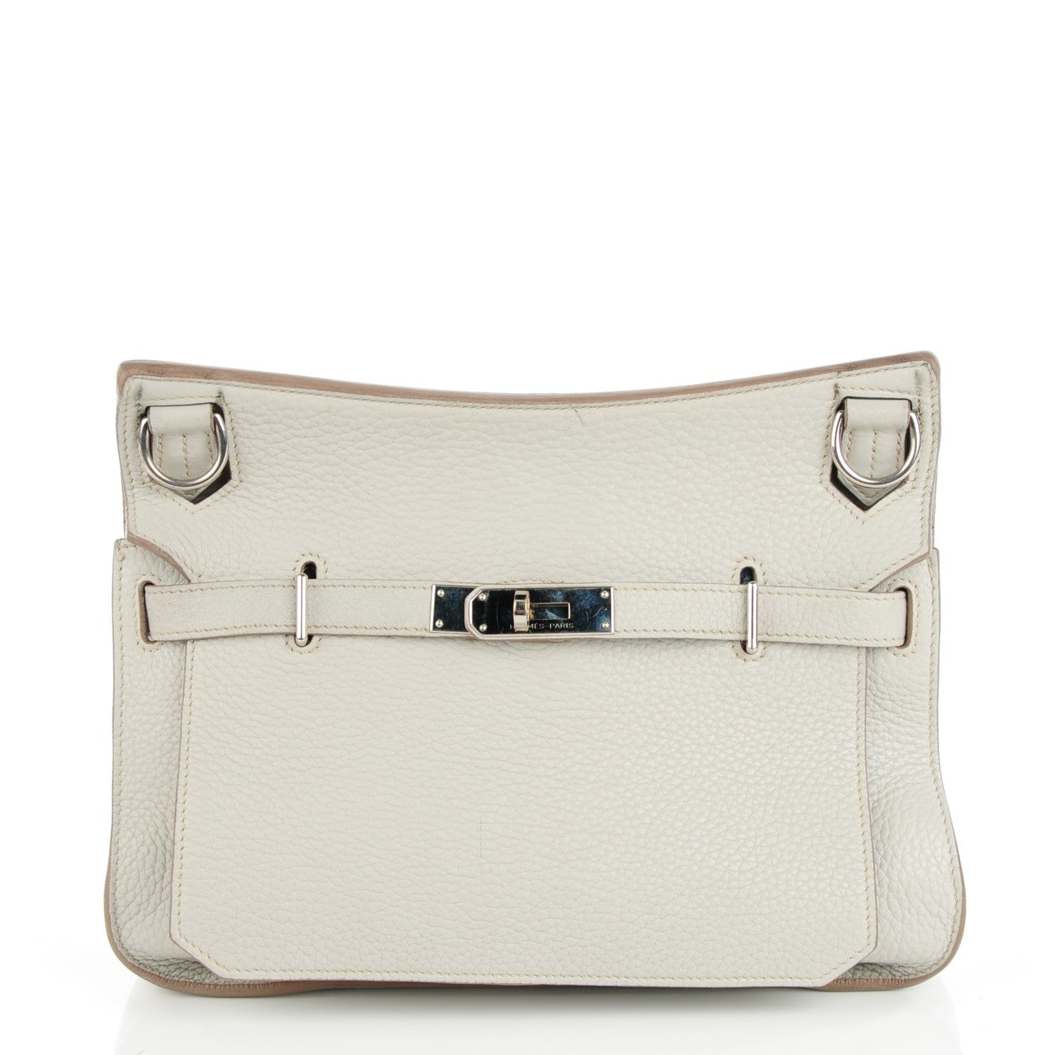 Hermes Taurillon Clemence Jypsiere 28 Gris Perle 1 of 21