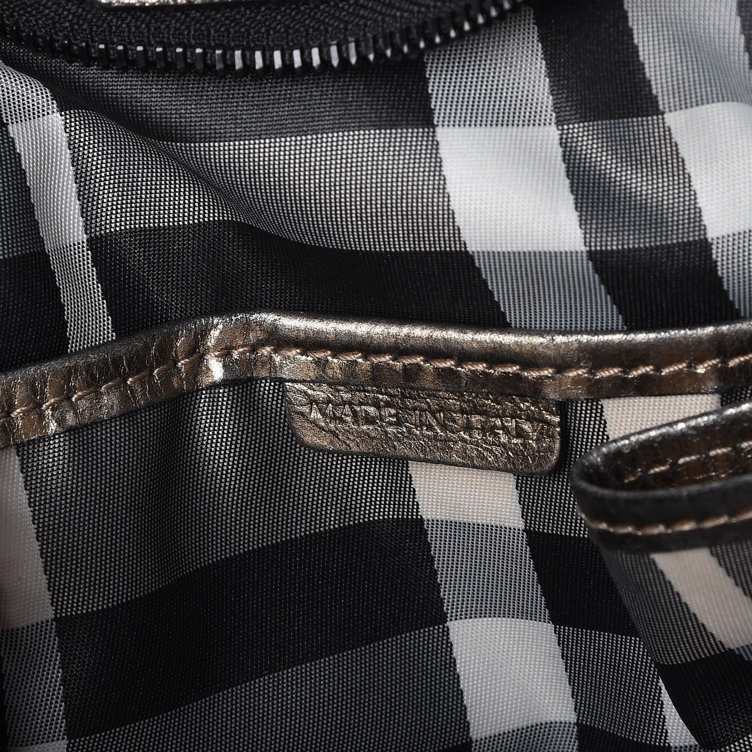 Burberry Metallic Grained Calfskin Small Curzon Satchel Gold 7 of 12