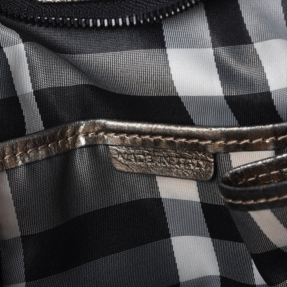 Burberry Metallic Grained Calfskin Small Curzon Satchel Gold 7 of 12