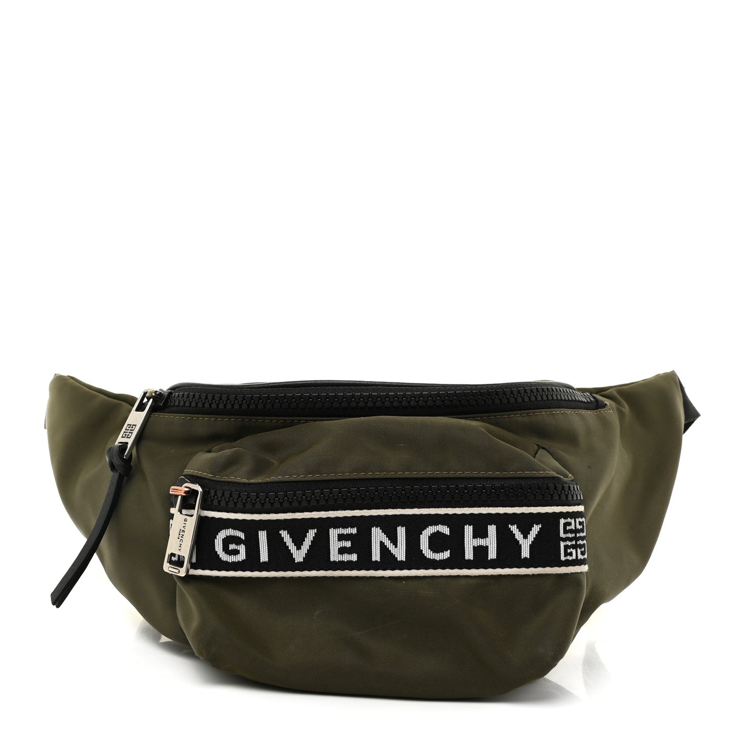 Nylon Logo Belt Bag Khaki