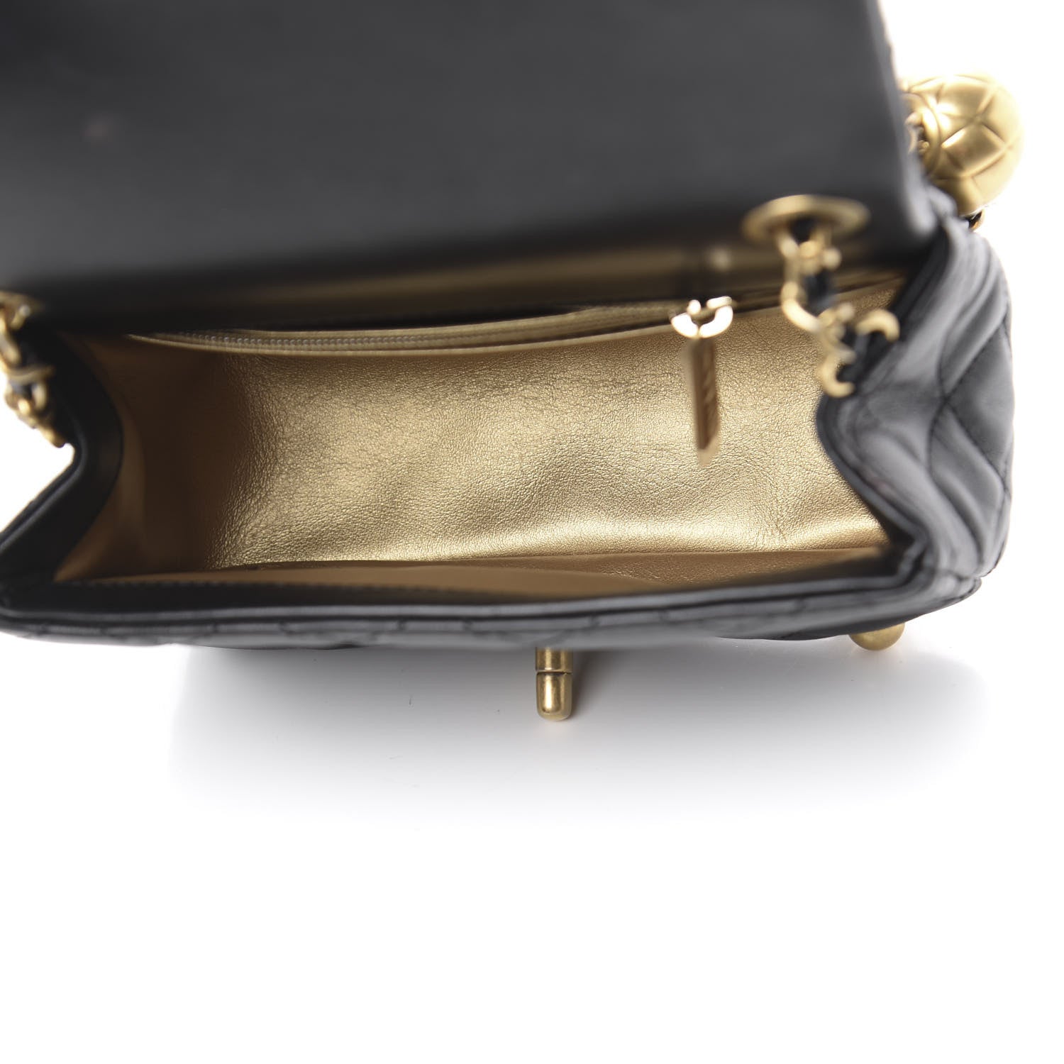 Chanel Lambskin Quilted Mini Pearl Crush Flap Black 5 of 13