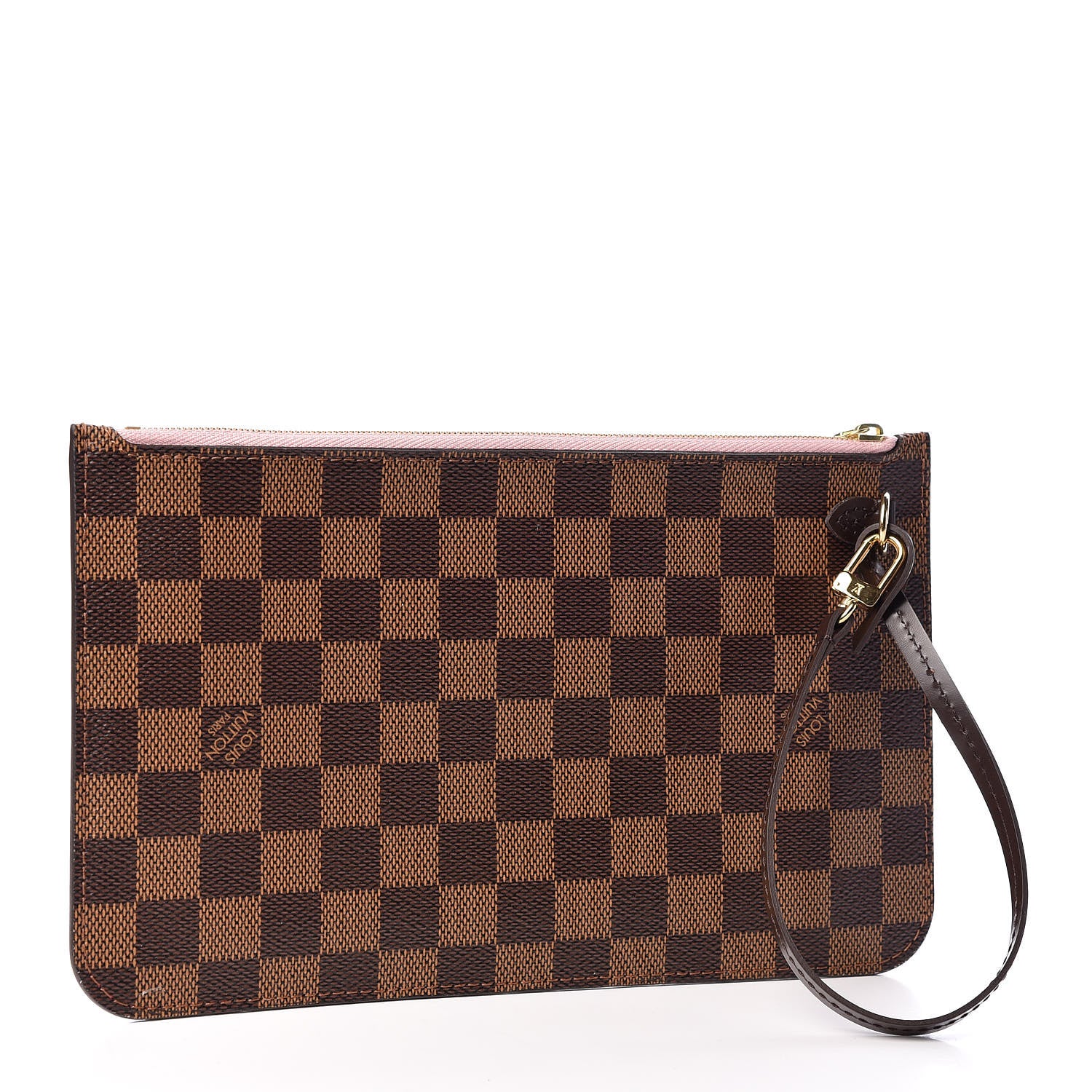 Louis Vuitton Damier Ebene Neverfull MM GM Pochette Rose Ballerine 2 of 8