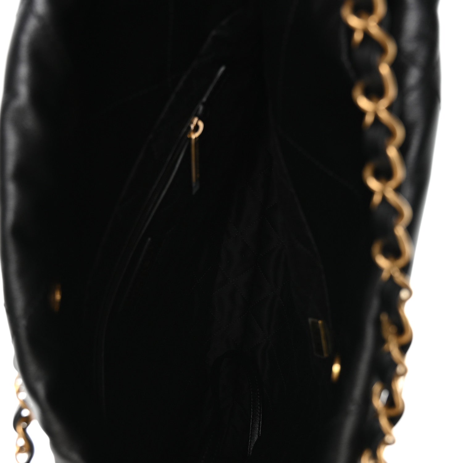 Chanel Shiny Calfskin Quilted Chanel 22 Black 6 of 11