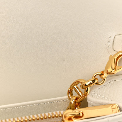 Christian Dior Supple Calfskin Caro Pouch with Chain Latte 11 of 12
