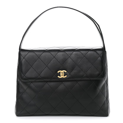 Chanel Lambskin Quilted Medium Kelly Flap Bag Black 1 of 14