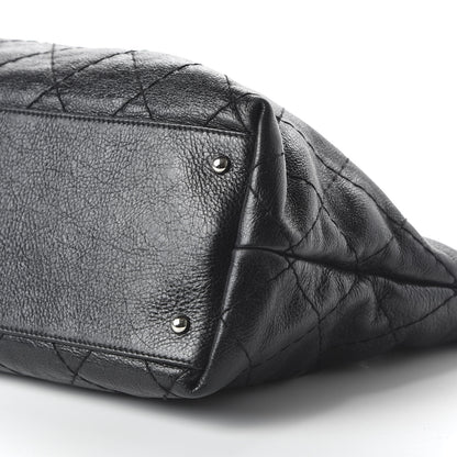 Chanel Glazed Calfskin Large On The Road Tote Black 7 of 10