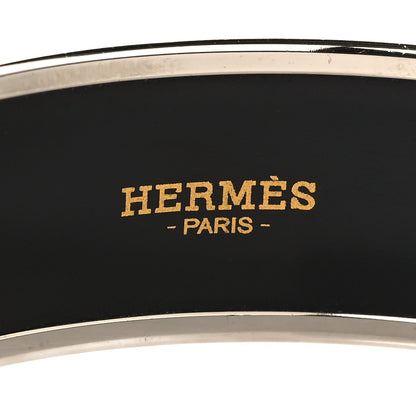 Hermes Enamel Printed Della Cavalleria Wide Bracelet 70 Cacao 4 of 6