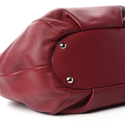Prada Vitello Daino Expandable Shoulder Bag Rubino 6 of 10