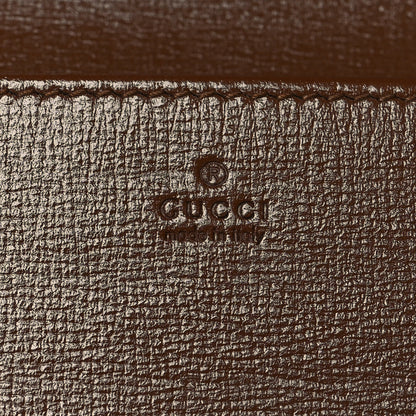 Gucci GG Supreme Monogram Azalea Calfskin Horsebit 1955 Wallet On Chain Beige Ebony Brown Sugar 6 of 10