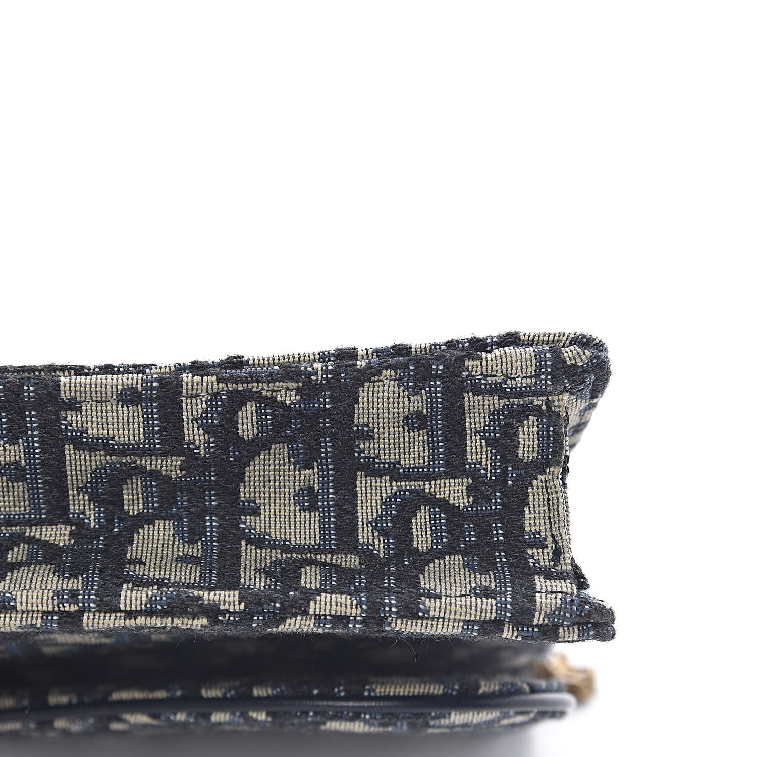 Christian Dior Oblique Saddle Chain Pouch Blue 10 of 14