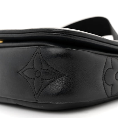 Louis Vuitton Calfskin Bubblegram Wallet On Strap Black 9 of 12