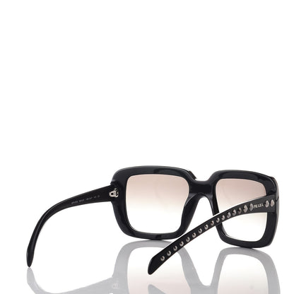 Prada Square Studded Ornate Sunglasses SPR 30Q Black 4 of 8