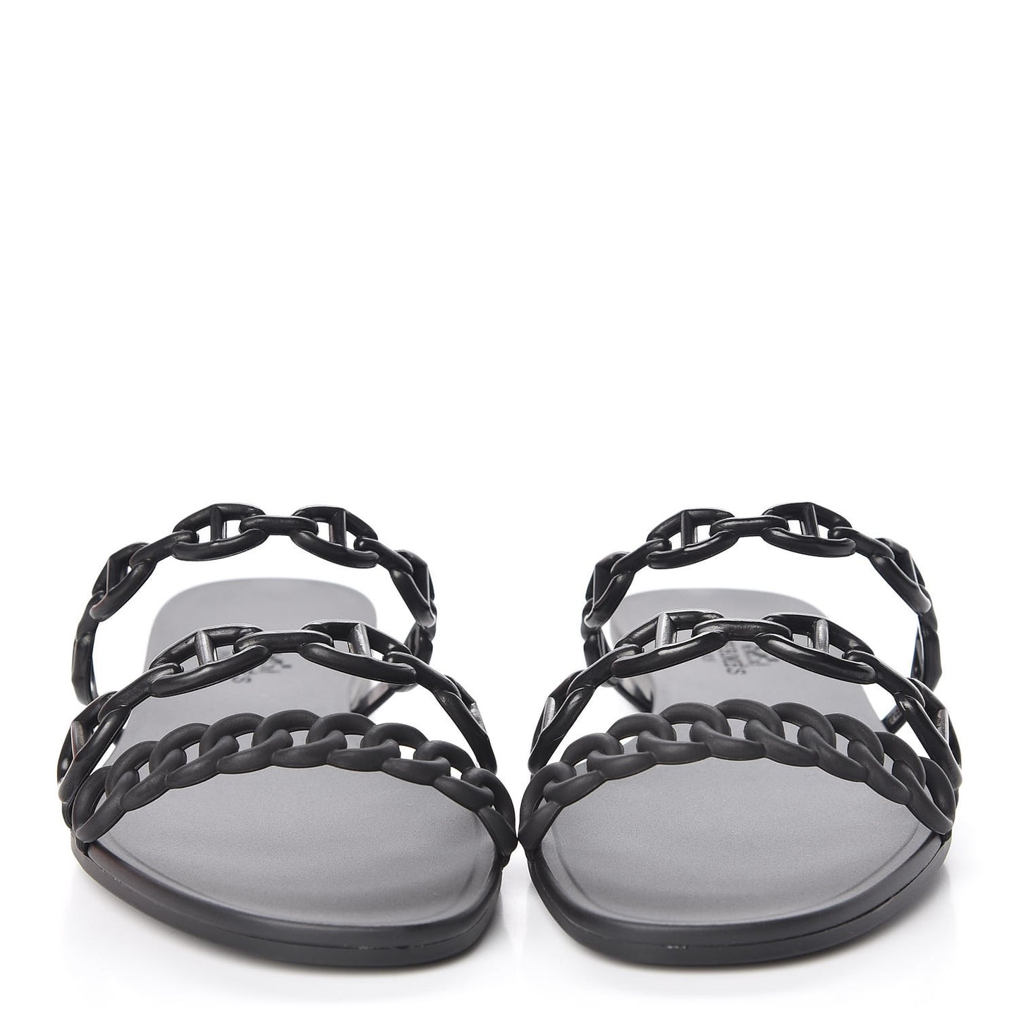 Rubber Chaine d'Ancre Rivage Sandals 35 Black
