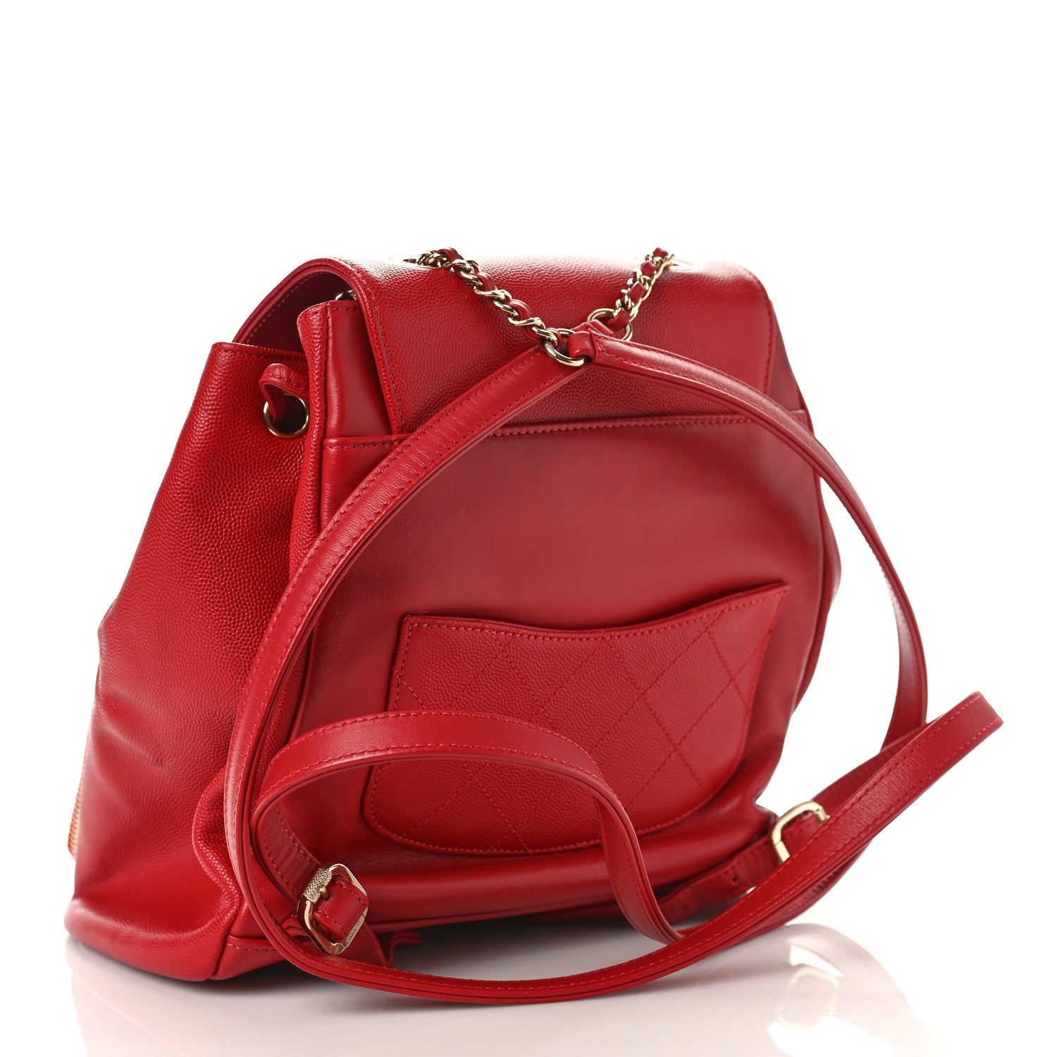 Chanel Caviar Quilted Business Affinity Backpack Red 3 of 10