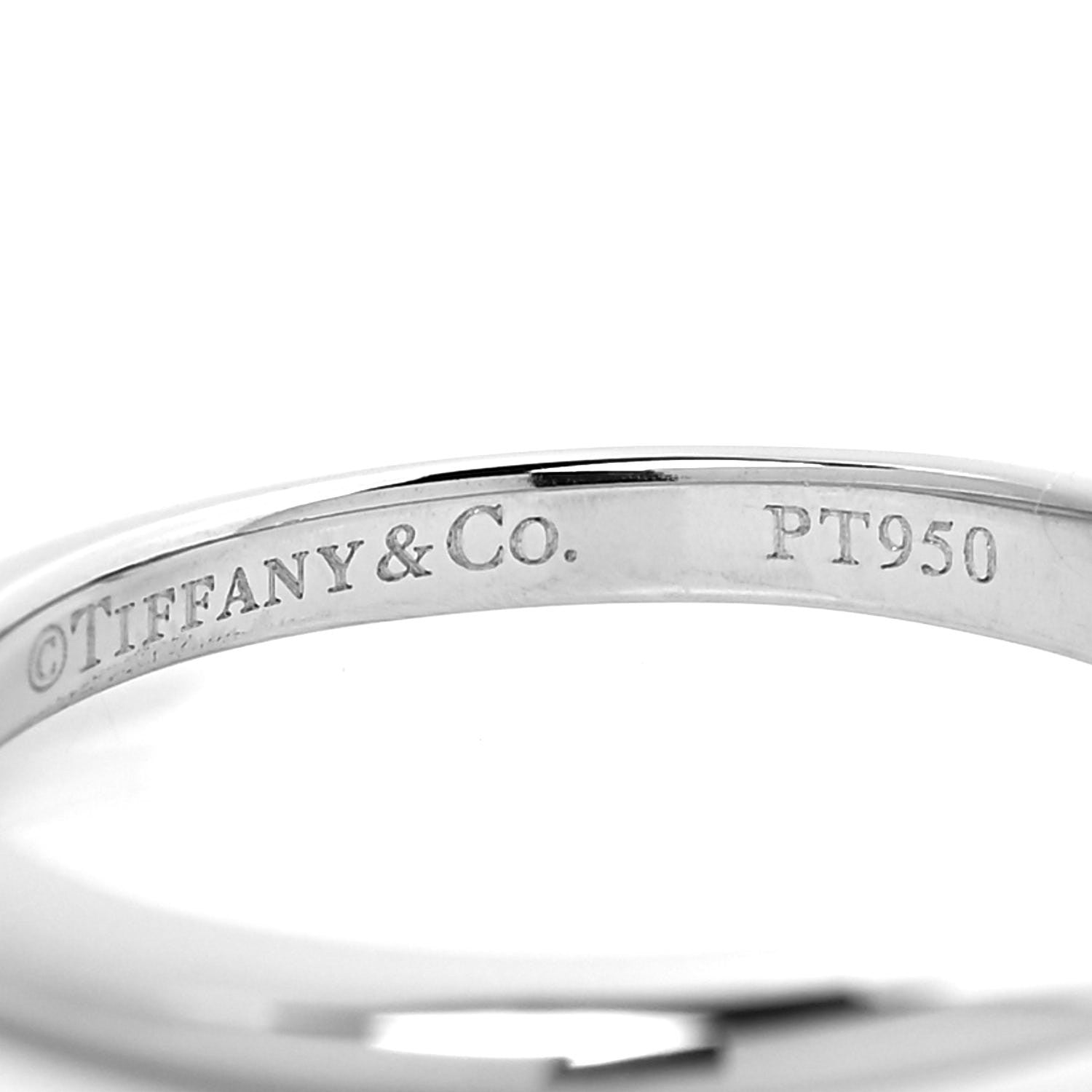 Tiffany Platinum Diamond .23ct Solitaire Engagement Ring 52 6 4 of 5