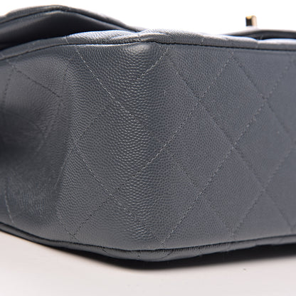 Chanel Caviar Quilted Jumbo Double Flap Grey 9 of 11