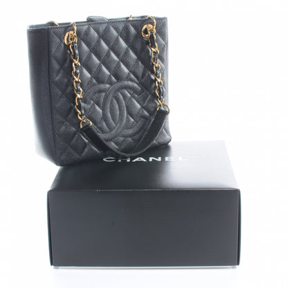 Chanel Caviar Petit Shopping Tote PST Black 9 of 9