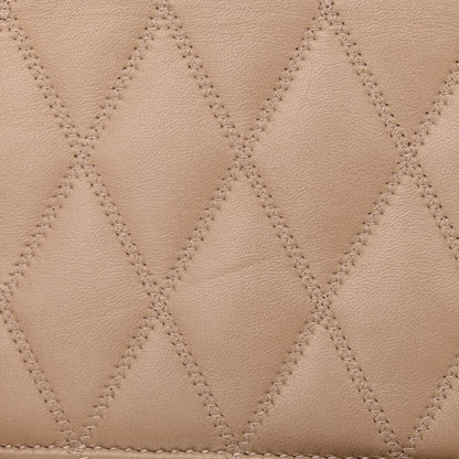 Saint Laurent Lambskin Diamond Quilted Angie Chain Bag Tan 11 of 12