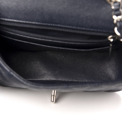 Chanel Caviar Quilted Mini Rectangular Flap Navy 5 of 11