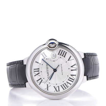 Cartier Stainless Steel Alligator 42mm Ballon Bleu De Cartier Automatic Watch 3 of 9