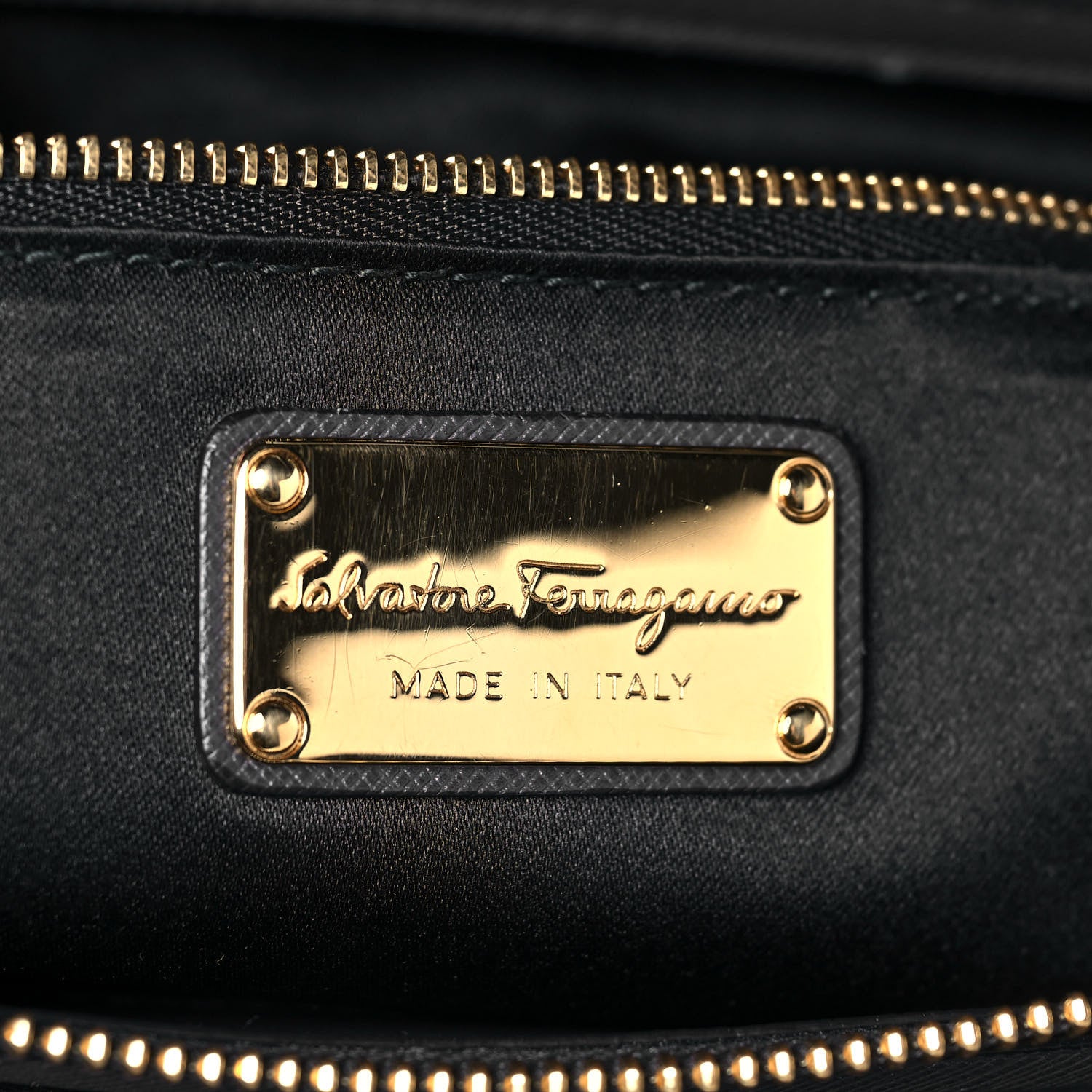 Salvatore Ferragamo Saffiano Large Beky Tote Gray 5 of 11