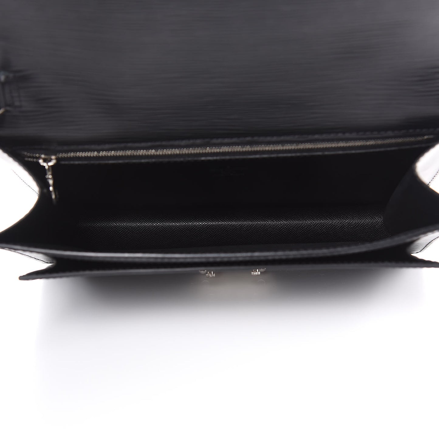 Epi Pochette Sellier Dragonne Clutch Black