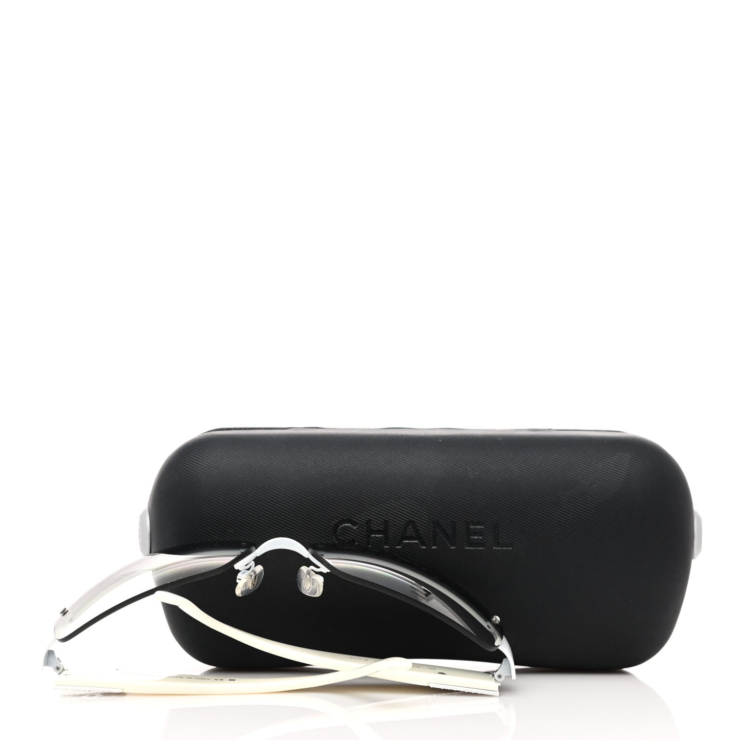 Crystal CC Sunglasses 4117-B White