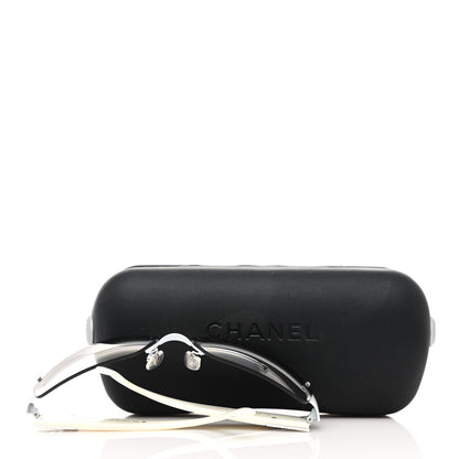 Chanel Crystal CC Sunglasses 4117-B White 7 of 7