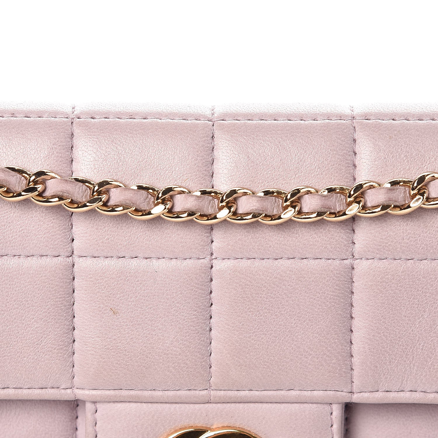 Chanel Lambskin East West Chocolate Bar Flap Pink 10 of 16