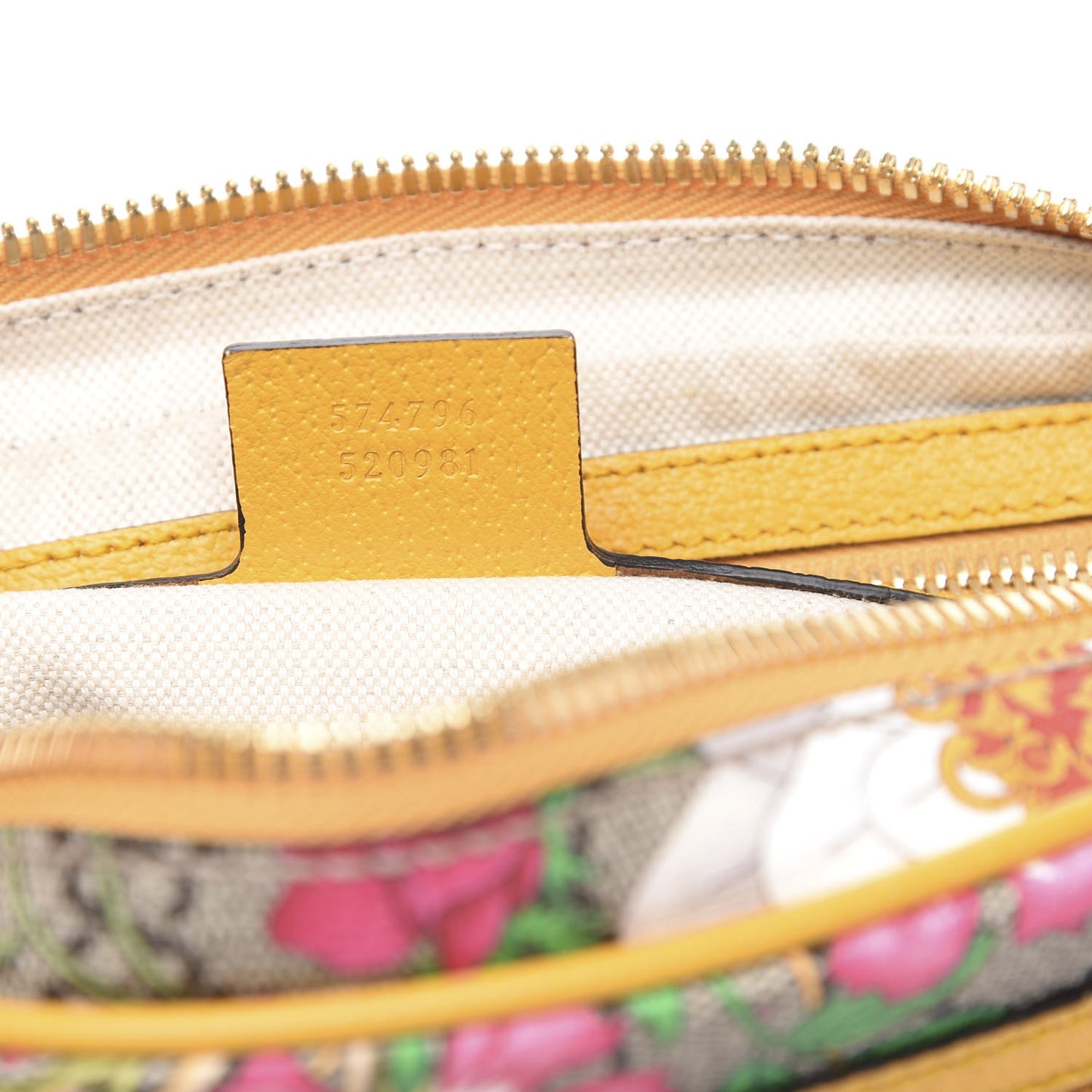 GG Supreme Monogram Flora Medium Ophidia Belt Bag Beige Multicolor Crop