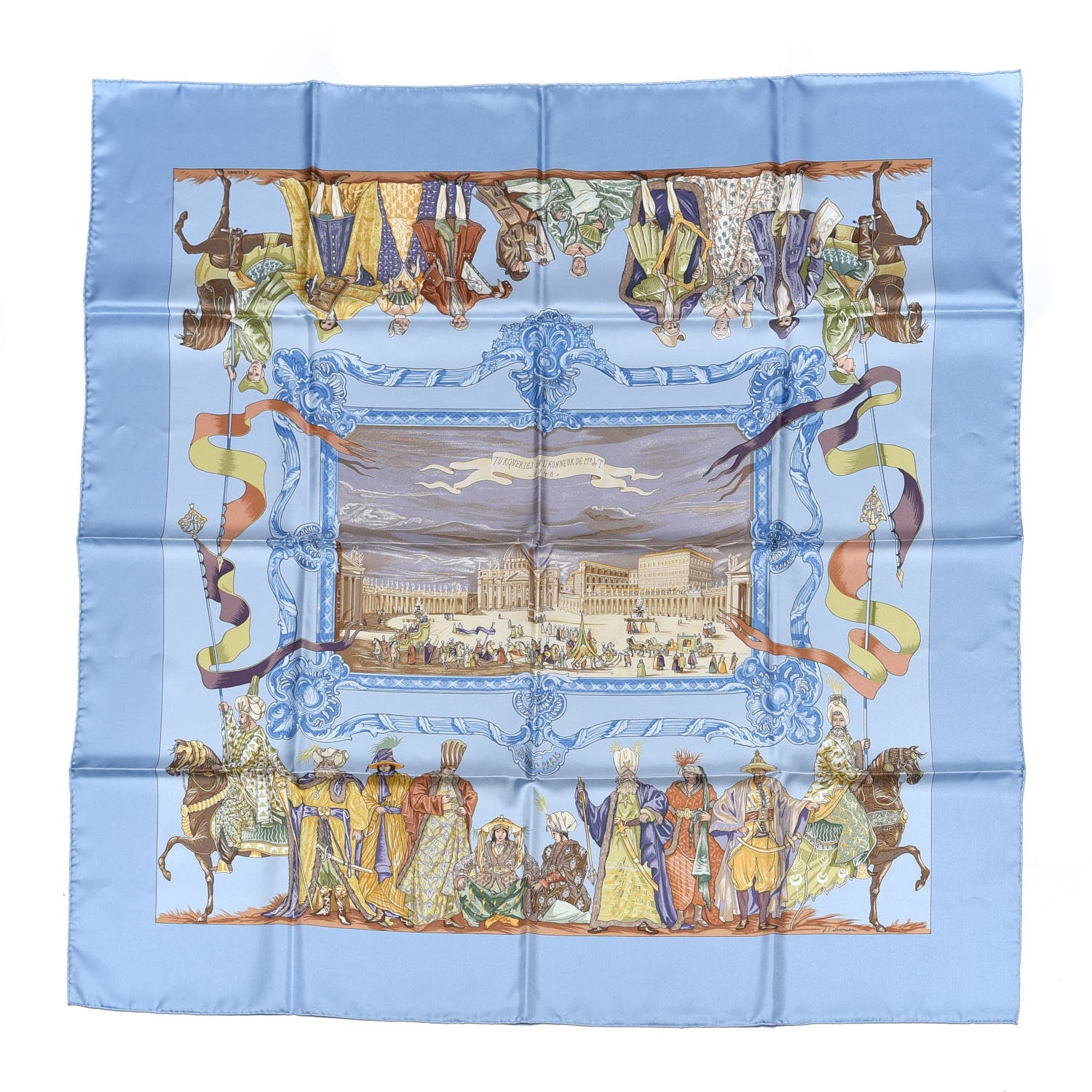 Hermes Silk Turqueries en L'Honneur Scarf 90 1 of 4