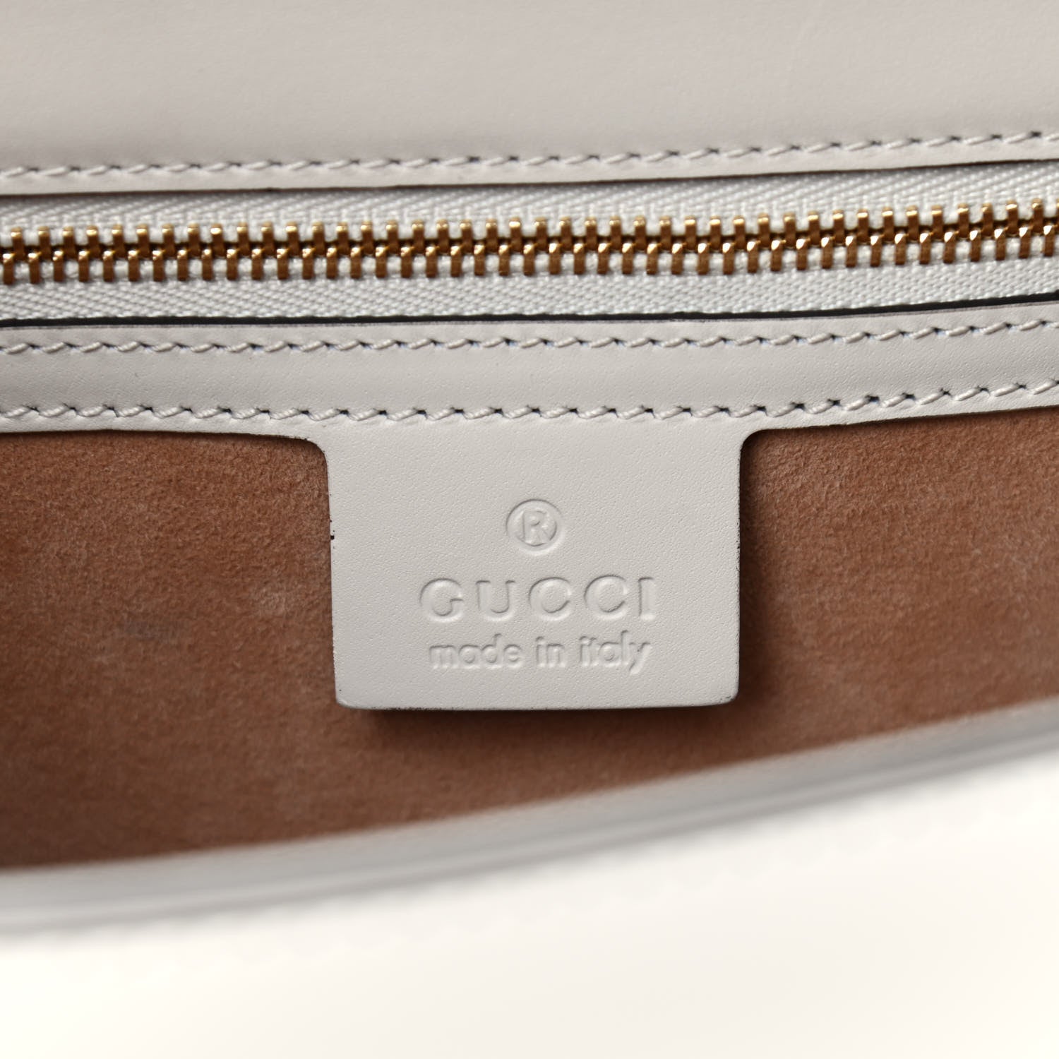 Gucci Calfskin Small Sylvie Shoulder Bag Off White 5 of 10