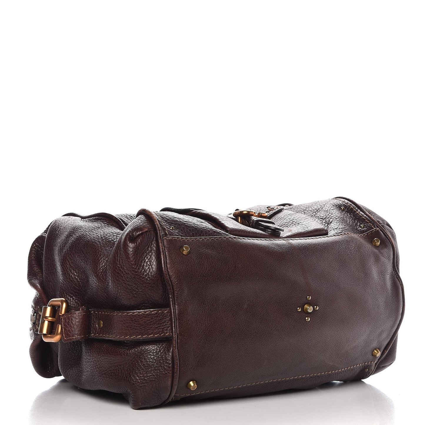 Calfskin Paddington Front Pocket Tote Chocolate