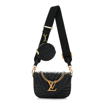 Louis Vuitton Calfskin New Wave Multi Pochette Black 1 of 9